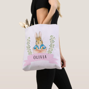 Bolsa Tote Rapariga Peter Rabbit Pink Personalizado