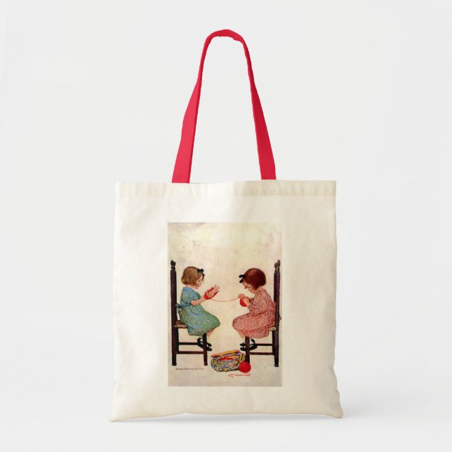 Bolsa Tote Raparigas com Fios - Saco (Frente)