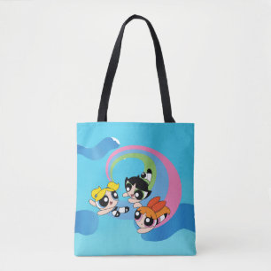 Bolsa Tote Raparigas Poderosas Voam Pelo Céu