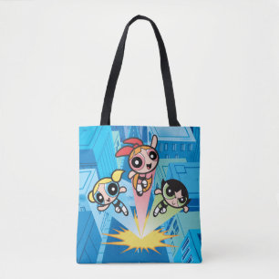 Bolsa Tote Raparigas Powerpuff Lançam No Ar
