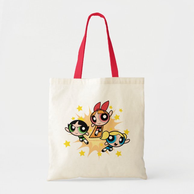 Bolsa Tote Raparigas Powerpuff Salvem O Dia (Frente)