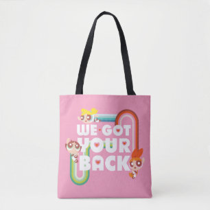 Bolsa Tote Raparigas Powerpuff: Temos As Suas Costas