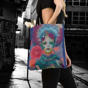 Bolsa Tote Raparigas Whimsical Enfrentam Bruxas Fadas Ninfas
