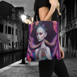 Bolsa Tote Raparigas Whimsical Enfrentam Bruxas Fadas Ninfas
