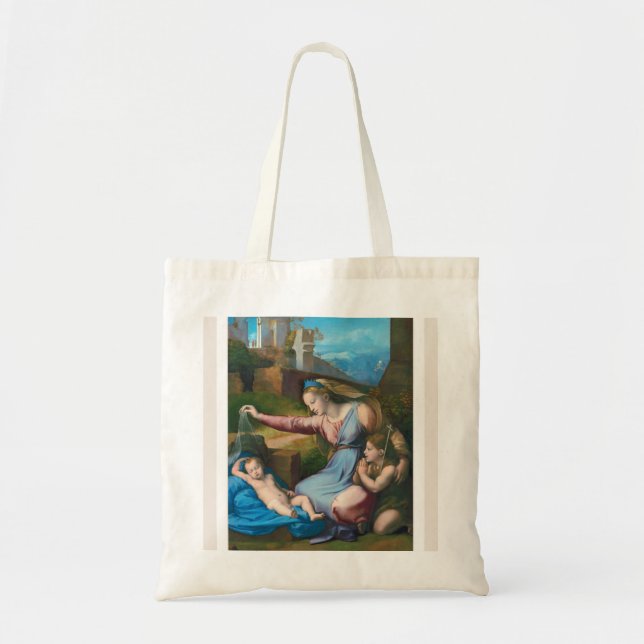 Bolsa Tote Raphael Madonna do Blue Diadem Small Tote Bag (Frente)