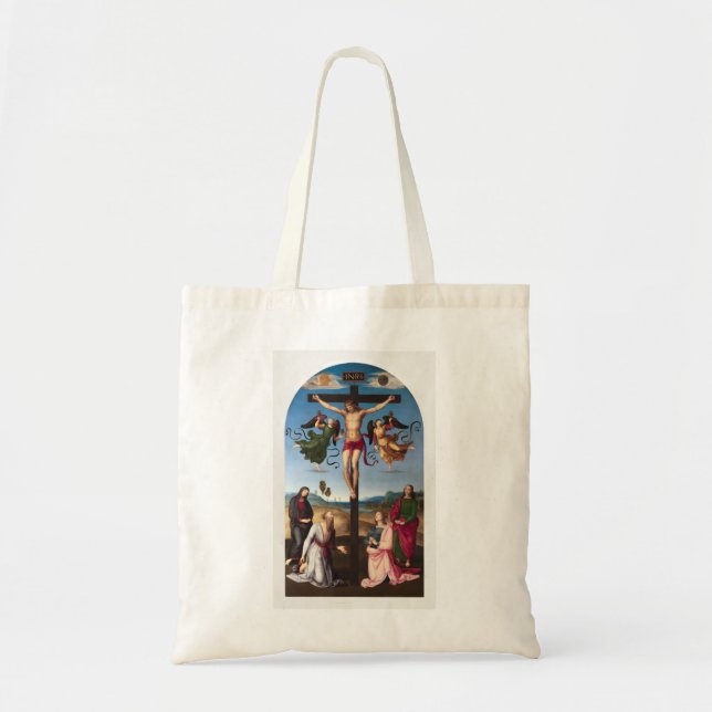 Bolsa Tote Raphael Raffaello, O Crucifixo Mond Jesus (Frente)