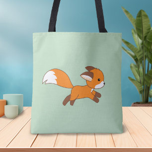 Bolsa Tote Raposa Cortante em Verde