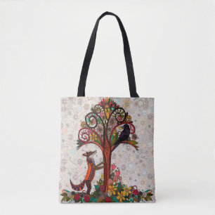 Bolsa Tote raposa e coroa