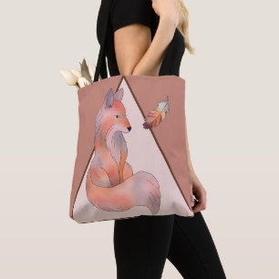 Bolsa Tote Raposa e pluma