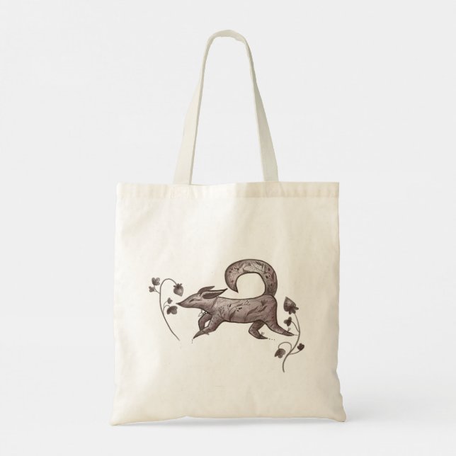 Bolsa Tote raposa elegante do outono (Verso)