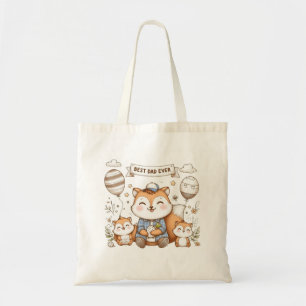 Bolsa Tote Raposa fofa do melhor pai