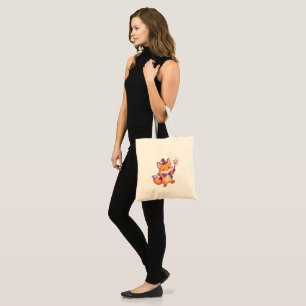 Bolsa Tote Raposa Mágica Fofa Lançando Feitiço de Magia Hallo