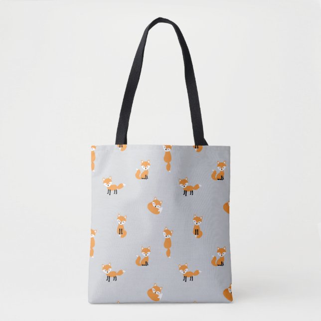 Bolsa Tote Raposa padrão uniforme (Frente)