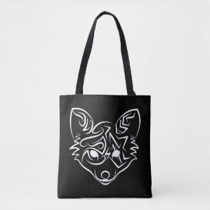 Bolsa Tote Raposa Tribal Negra