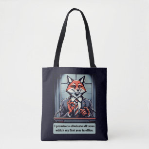 Bolsa Tote Raposas Inteligentes: O Político Foxy