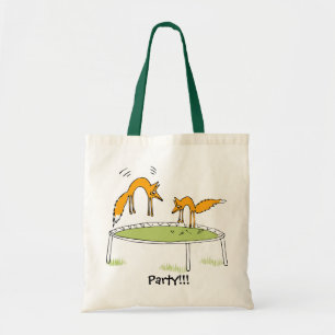Bolsa Tote Raposas no saco do trampolim