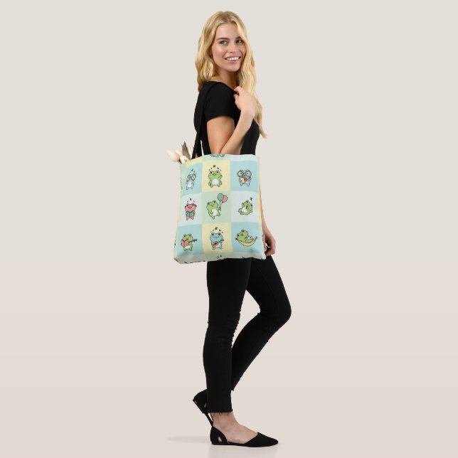 Bolsa Tote Rãs com Pequenos Passatempos (No(a) Modelo)