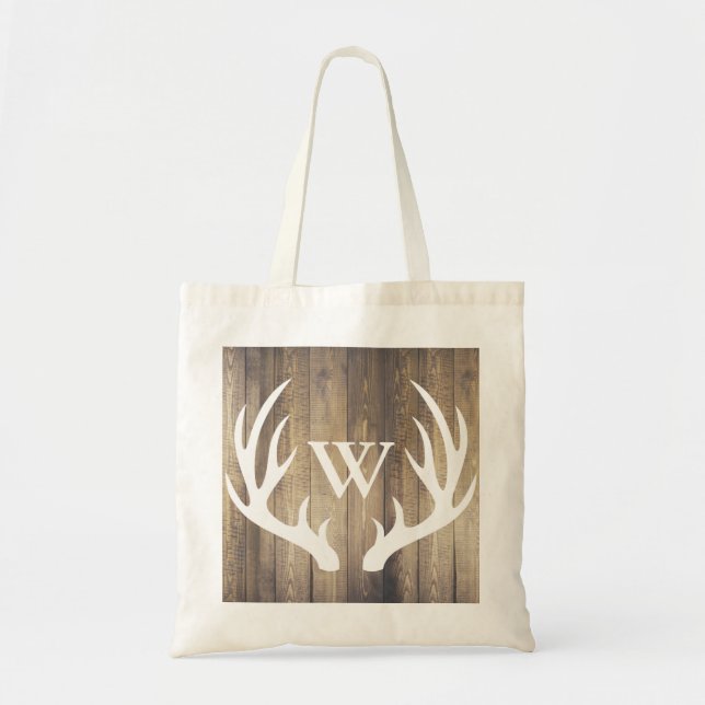 Bolsa Tote Rastreador Russo Brancos e Madeira de Barn (Frente)