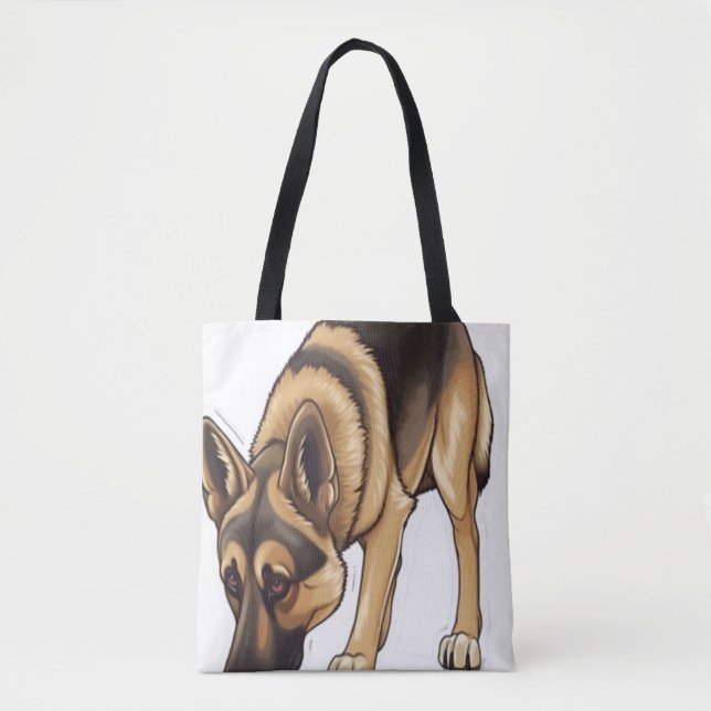 Bolsa Tote Rastreamento de german shepherd (Frente)