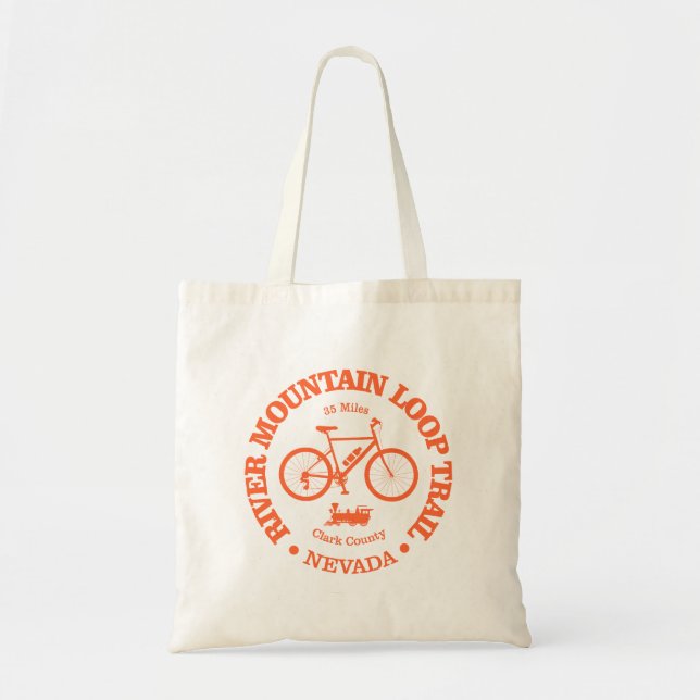 Bolsa Tote Rastreio do rio Mountain Loop (ciclismo) (Frente)