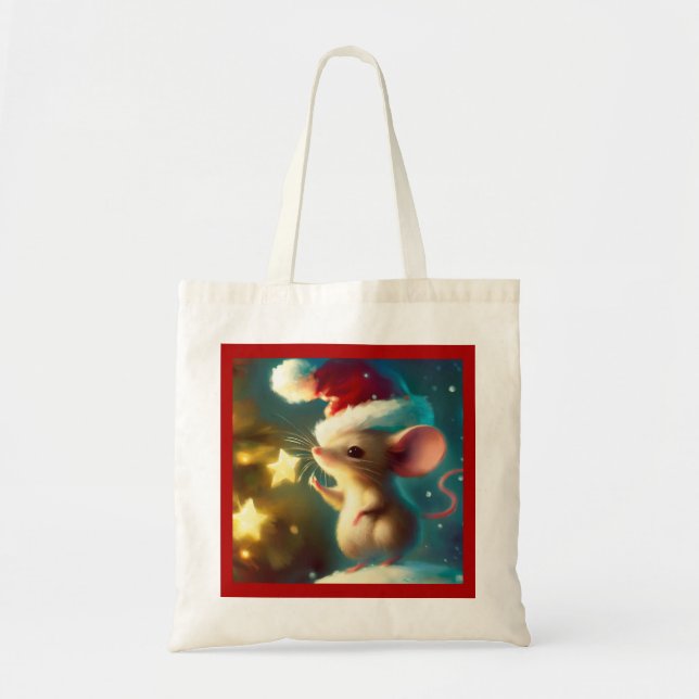 Bolsa Tote Rato de Natal 1 (Frente)