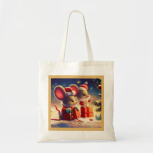 Bolsa Tote Rato de Natal 3