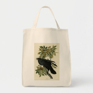 Bolsa Tote Raven (Common Raven) das Aves da América de Audubo