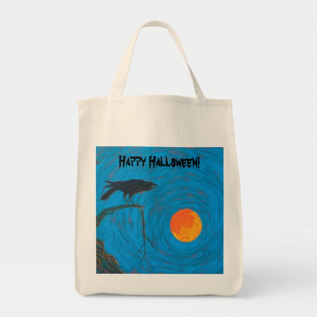 Bolsa Tote Raven Halloween (Frente)