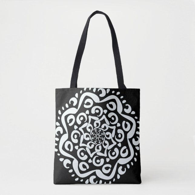 Bolsa Tote Raven Mandala (Frente)