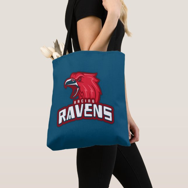 Bolsa Tote Ravens de Corrida (Close Up)