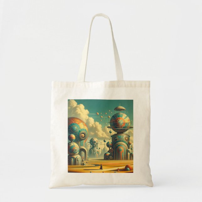Bolsa Tote Raygun Gothic Wonderland - Futuro Retroativo Vibra (Frente)