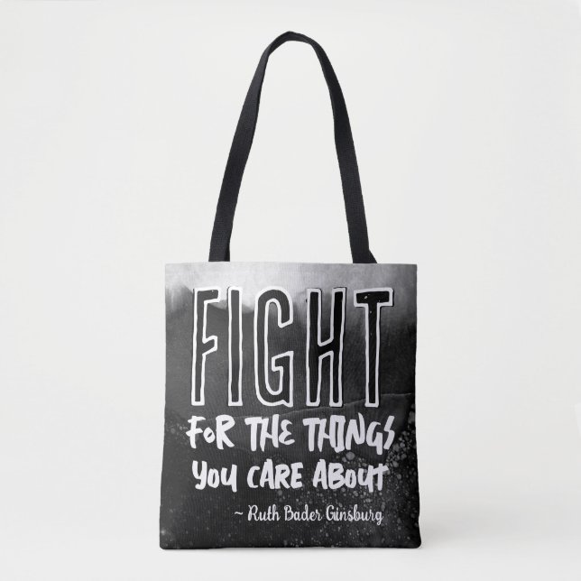 Bolsa Tote RBG Ruth Bader Ginsburg cita Liberal Feminista (Frente)