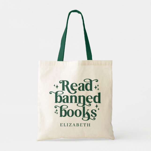 Bolsa Tote Read Banned Books Book Lover's Gift (Verso)