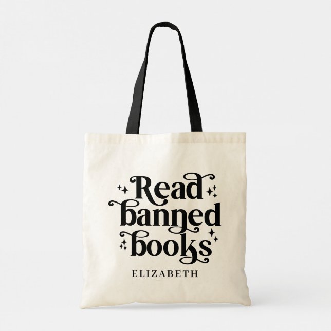 Bolsa Tote Read Banned Books Book Lover's Gift (Verso)