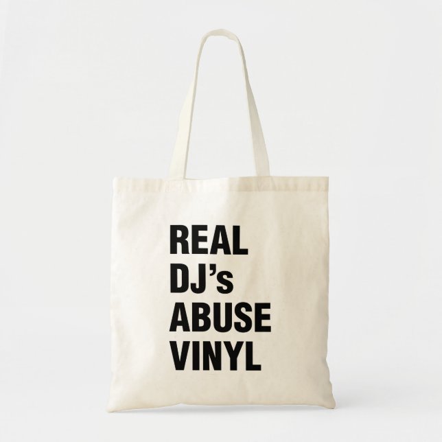Bolsa Tote REAL DJ's ABUSE VINYL (Frente)