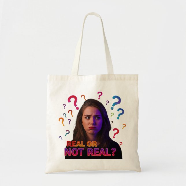 Bolsa Tote Real ou Não Real? Design (Frente)