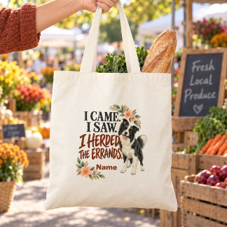 Bolsa Tote Recados Engraçados Personalizados de Cão Pastor