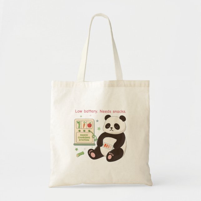 Bolsa Tote Recarregar com Snacks Bamboo (Frente)