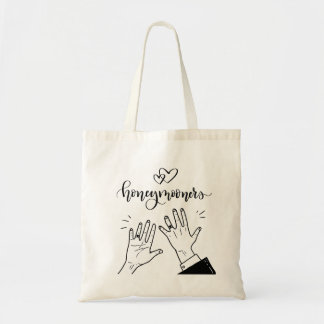 Bolsa Tote "Recém-Casados" Mãos com Alianças Estética
