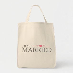Bolsa Tote Recem casados (rolo cor-de-rosa do coração)
