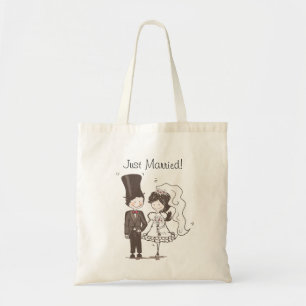 Bolsa Tote Recem casados! Saco bonito dos presentes de