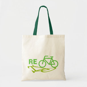 Bolsa Tote Recicl o design da bicicleta