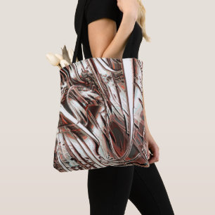 Bolsa Tote Reciclagem de imagem digital mais recente, vermelh