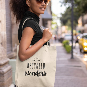Bolsa Tote Reciclagem Sustentável Ecológica Moderna Elegante