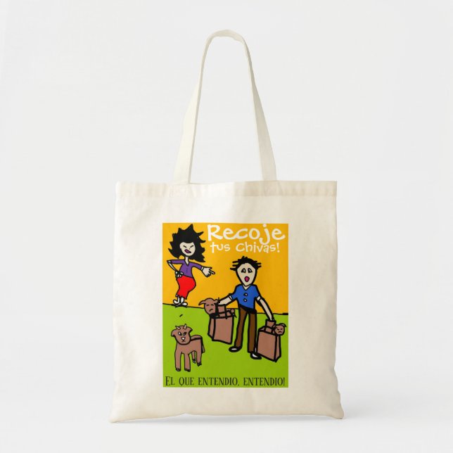 Bolsa Tote Recolhe as tuas coisas (Frente)