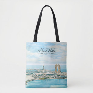 Bolsa Tote Recordo de Viagem em Aquarela do Horizonte de Abu