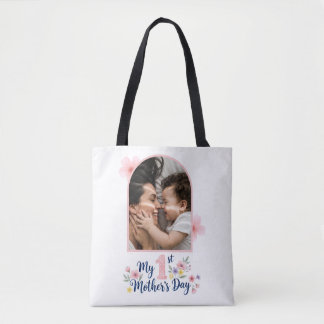 Bolsa Tote Recordo Personalizado do 1º Dia das Mães Floral Ro