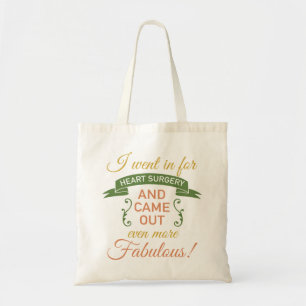 Bolsa Tote Recuperação fabulosa de cirurgia cardíaca (Verde)