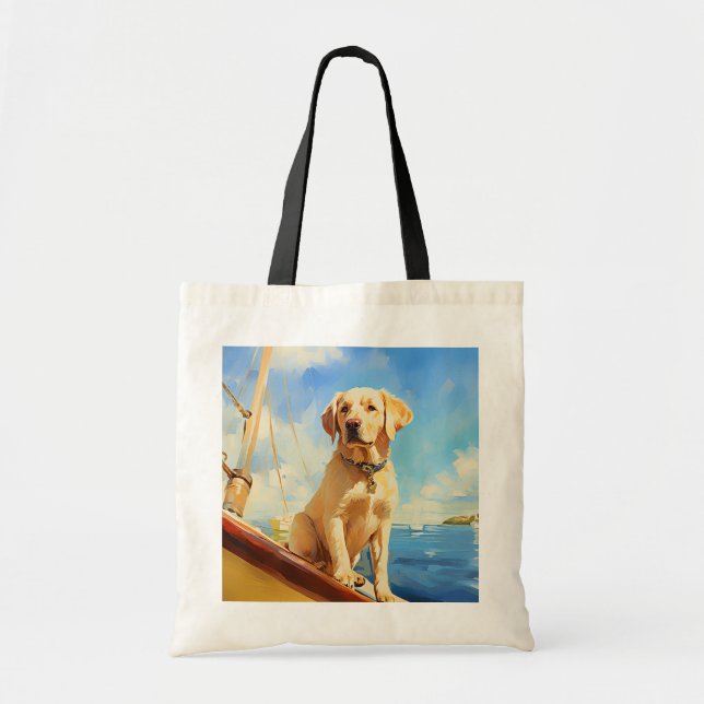 Bolsa Tote Recuperador de labrador de navegação (Frente)