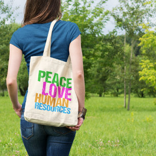 Bolsa Tote Recursos humanos hora do amor da paz